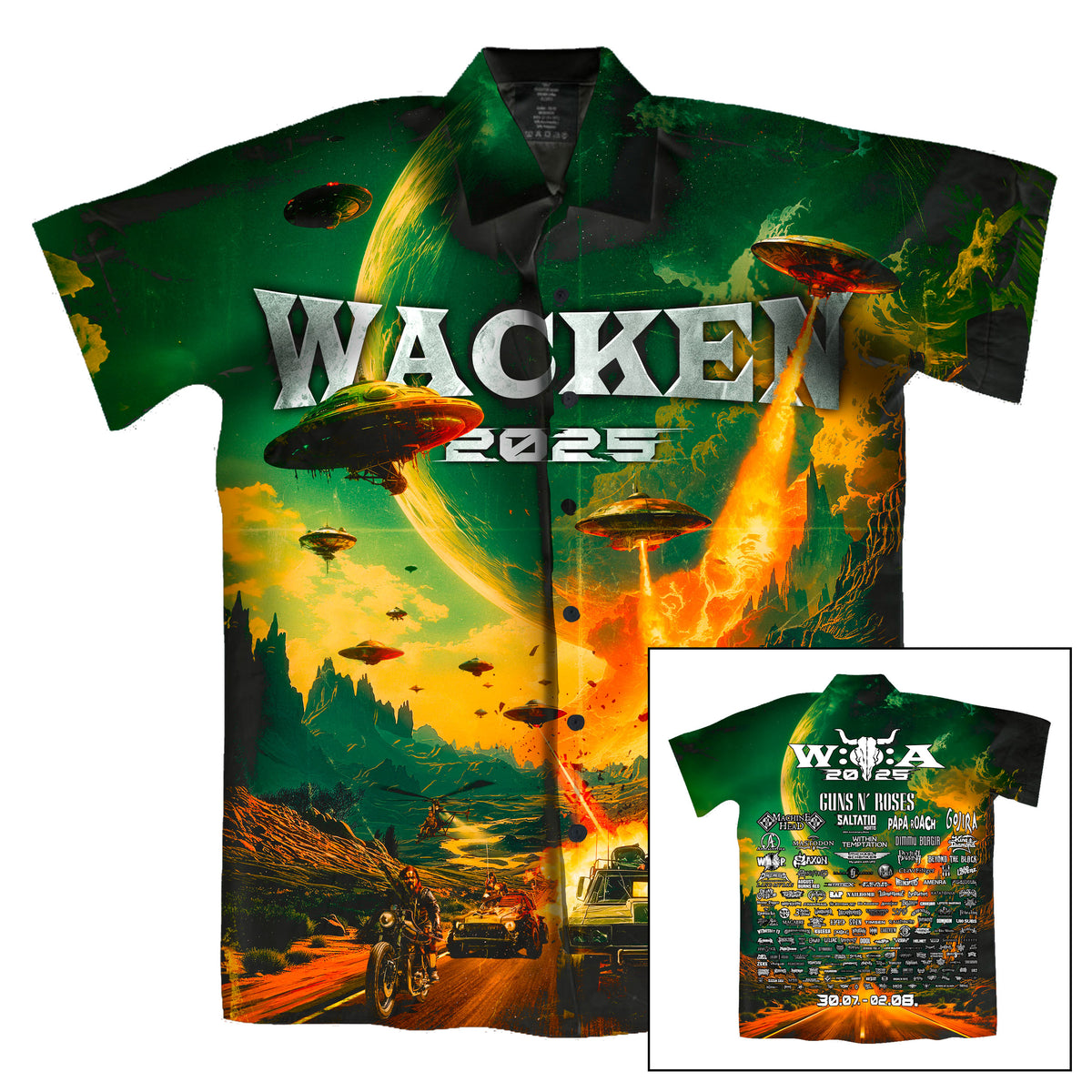 Hawaii Shirt - Alien Attack 2025